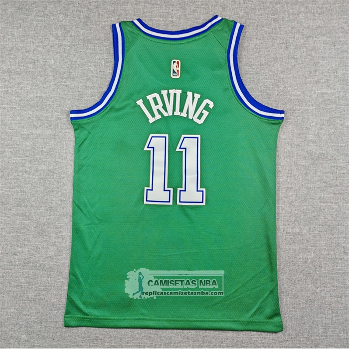 Camiseta Nino Dallas Mavericks Kyrie Irving NO 11 Classic 2025-26 Verde